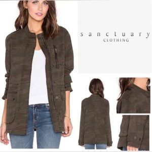 NWT Sanctuary Camo Civilian Jacket